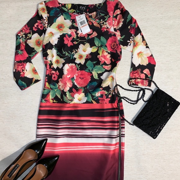 ECI Dresses & Skirts - ECI New York Floral Print Dress